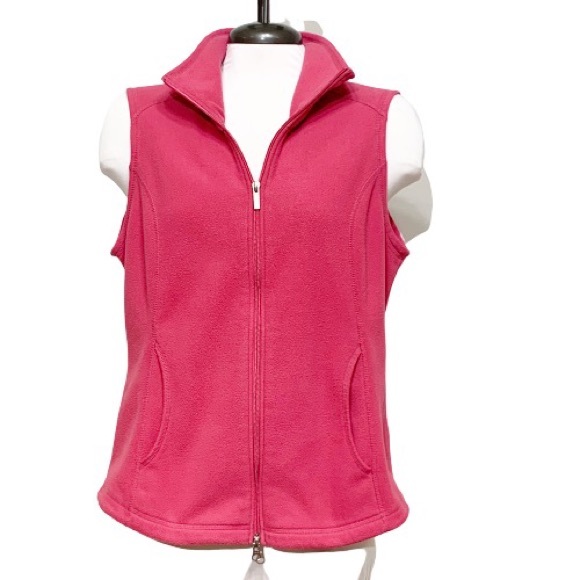 Lands' End Jackets & Blazers - Lands End Women’s Fleece Vest Size M(10-12)